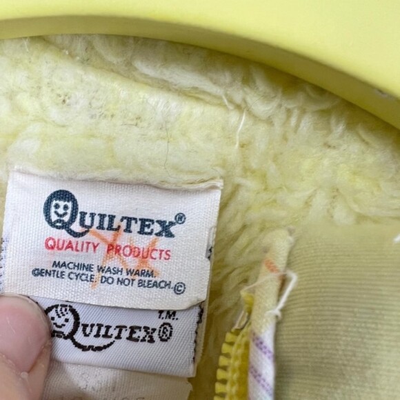 Peter Rabbit Beatrix Potter Vintage Infant Coat Quiltex Yellow Size 12mo - Picture 7 of 7